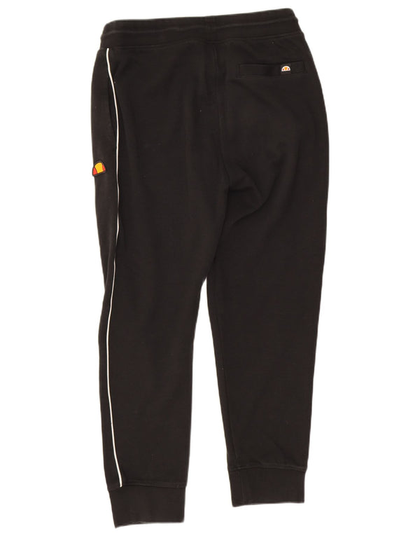 Ellesse Mens Tracksuit Trousers Joggers Medium  Black Cotton