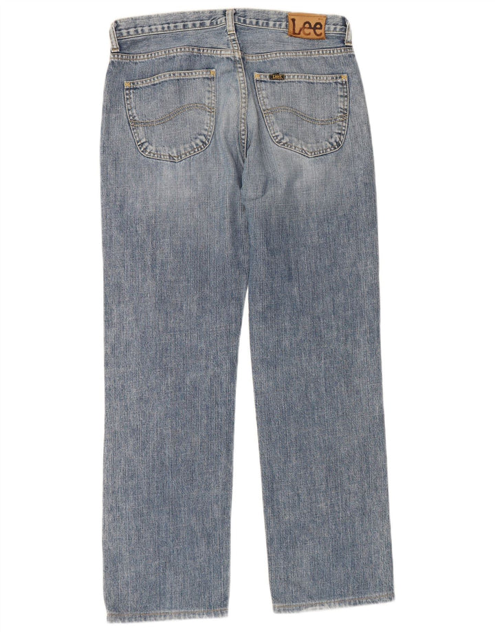 Lee Mens Seattle Straight Jeans W33 L30 Blue Cotton