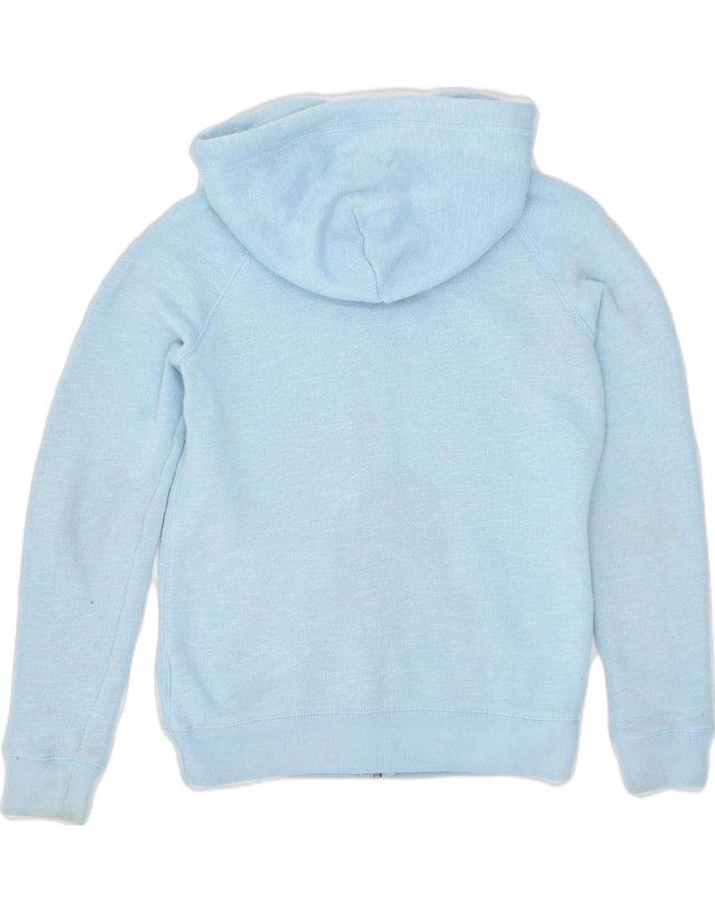 JACK WILLS Womens Zip Hoodie Sweater UK 8 Small Blue Cotton Sports | Vintage | Thrift | Second-Hand | Used Clothing | Messina Hembry 