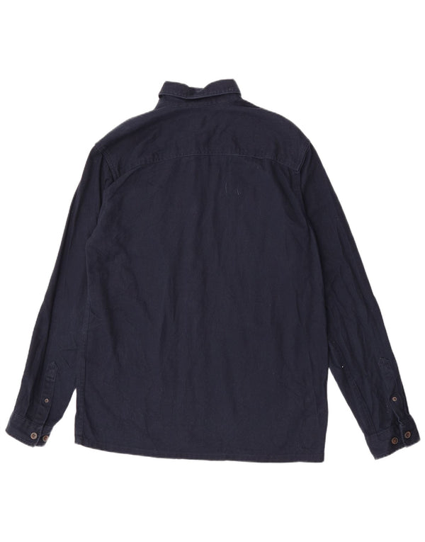 Jack & Jones Mens Denim Shirt Small Navy Blue Cotton
