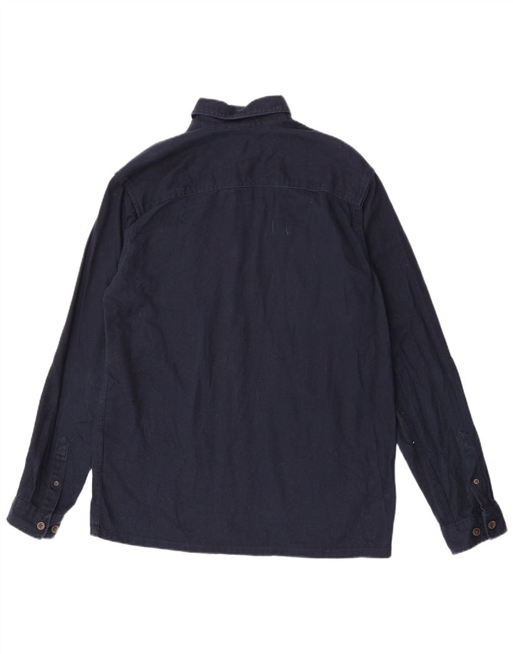 Jack & Jones Mens Denim Shirt Small Navy Blue Cotton