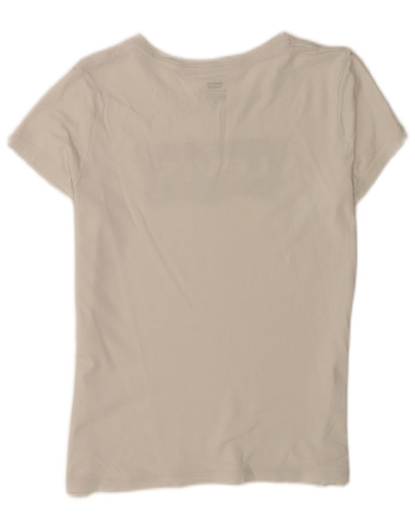 Levi's Womens Graphic T-Shirt Top UK 14 Large White
