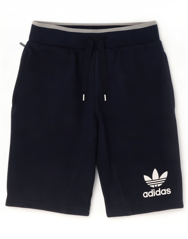 Adidas Mens Sport Shorts Small Navy Blue Cotton