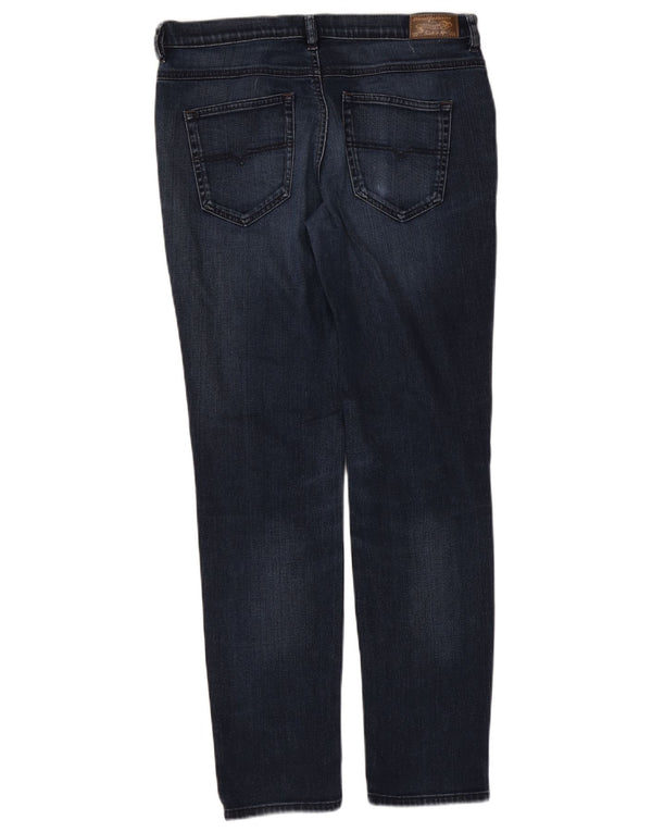 Diesel Womens Belthy Regular Slim Straight Jeans W29 L30 Navy Blue Cotton