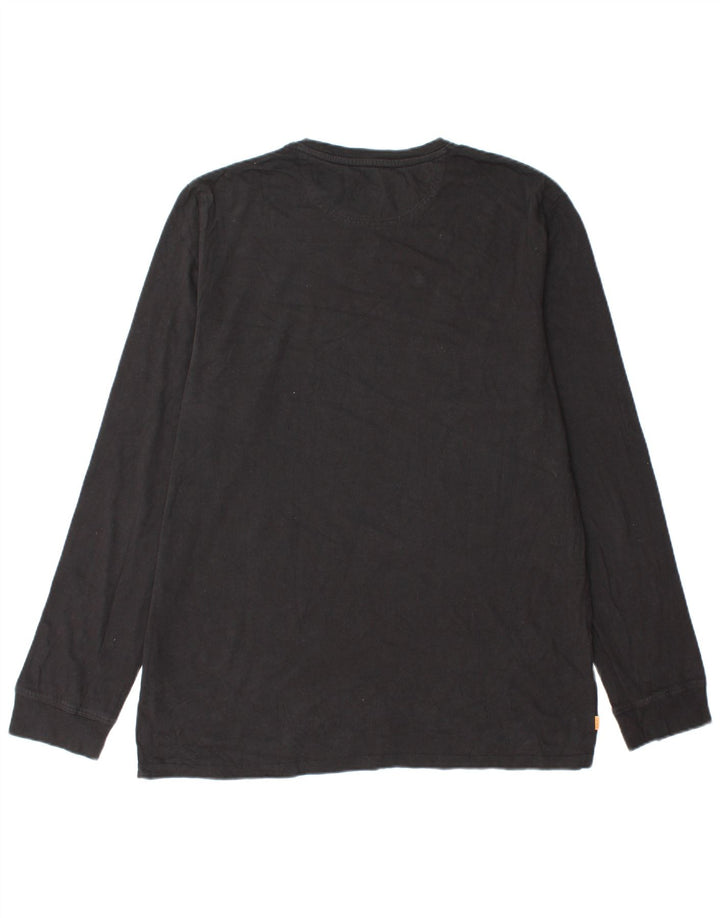 Timberland Mens Slim Fit Top Long Sleeve XL Black Cotton