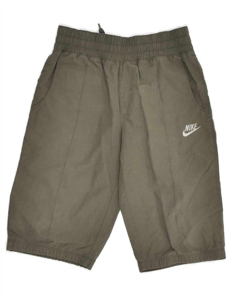 NIKE Boys Bermuda Sport Shorts 5-6 Years Medium  Khaki Polyester | Vintage Nike | Thrift | Second-Hand Nike | Used Clothing | Messina Hembry 