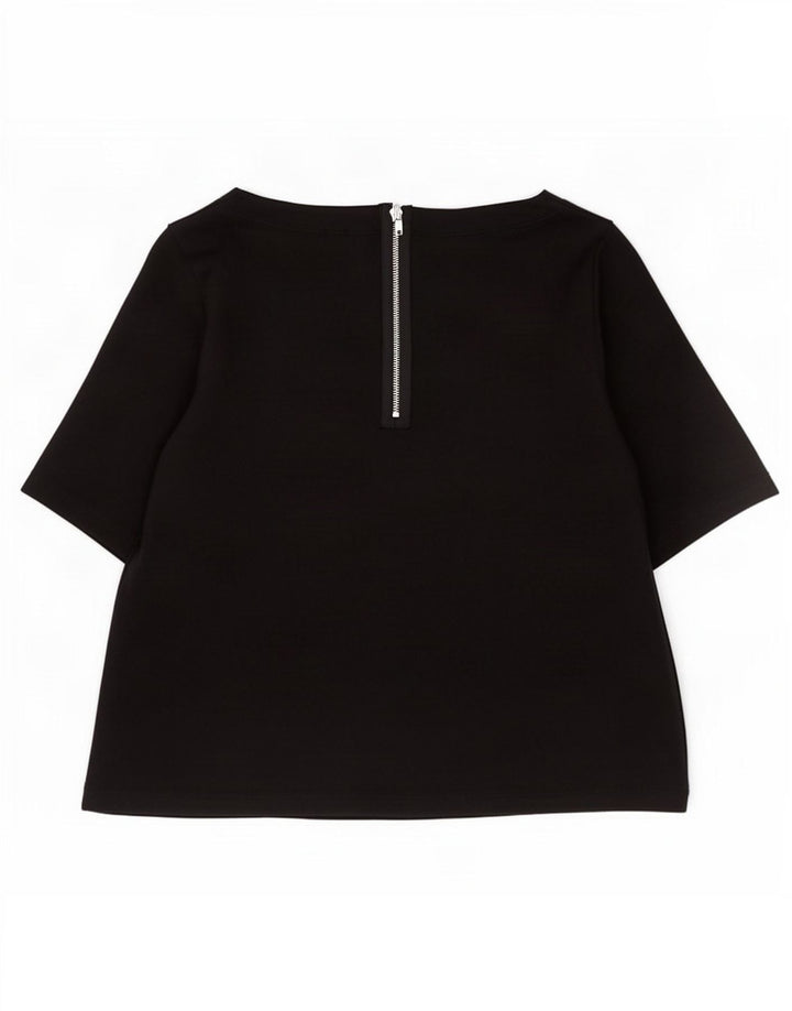 Gap Womens Blouse Top UK 10 Small Black Cotton