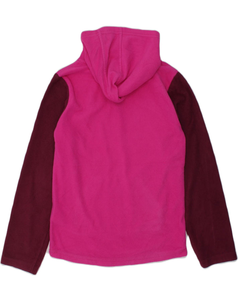 MOUNTAIN WAREHOUSE Girls Fleece Hoodie Jumper 9-10 Years Pink Polyester | Vintage Mountain Warehouse | Thrift | Second-Hand Mountain Warehouse | Used Clothing | Messina Hembry 