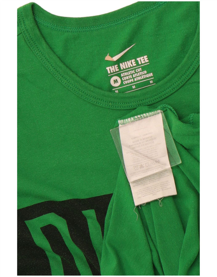 NIKE Mens Oregon Ducks Graphic T-Shirt Top Medium Green Colourblock