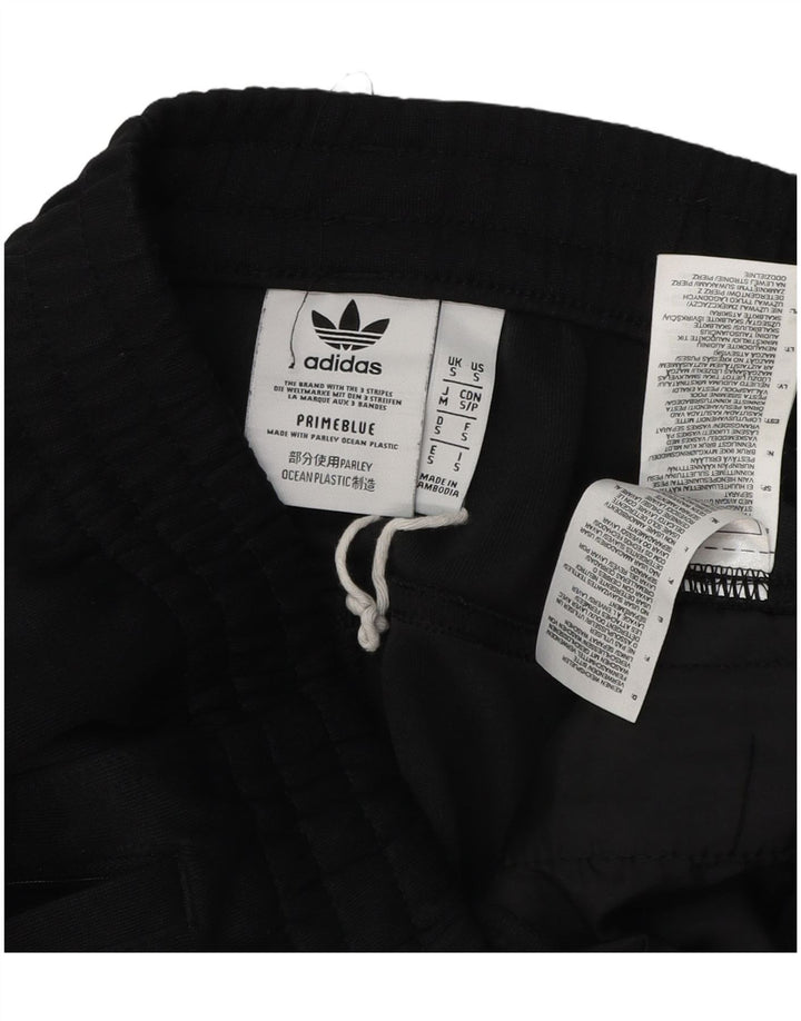 Adidas Mens Crop Tracksuit Trousers Small  Black Polyester