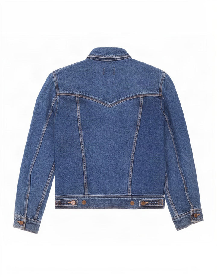 Wrangler Mens Casual Fit Denim Jacket UK 40 Large Blue