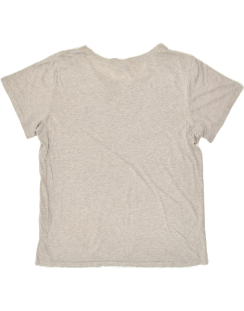 RALPH LAUREN Womens T-Shirt Top UK 18 XL Grey Cotton | Vintage Ralph Lauren | Thrift | Second-Hand Ralph Lauren | Used Clothing | Messina Hembry 