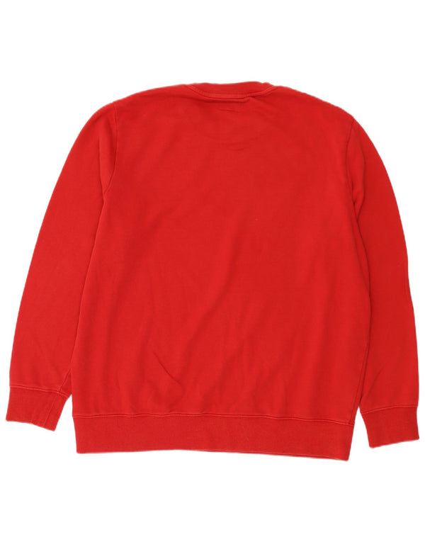 Wrangler Mens Graphic Regular Fit Sweatshirt Jumper XL Red Striped Cotton
