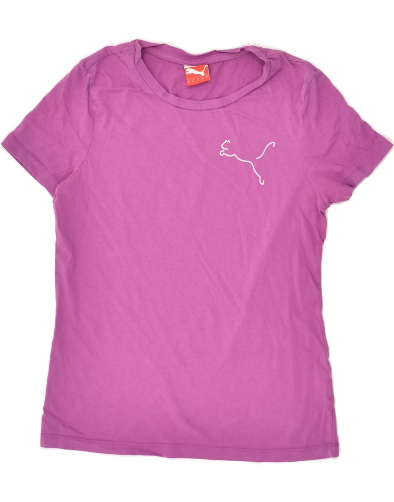 PUMA Womens Graphic T-Shirt Top UK 12 Medium Pink | Vintage Puma | Thrift | Second-Hand Puma | Used Clothing | Messina Hembry 