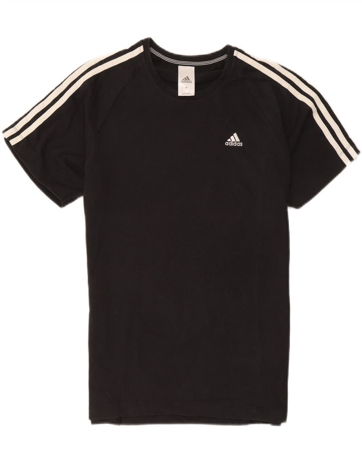Adidas Mens Climalite T-Shirt Top Medium Black Cotton