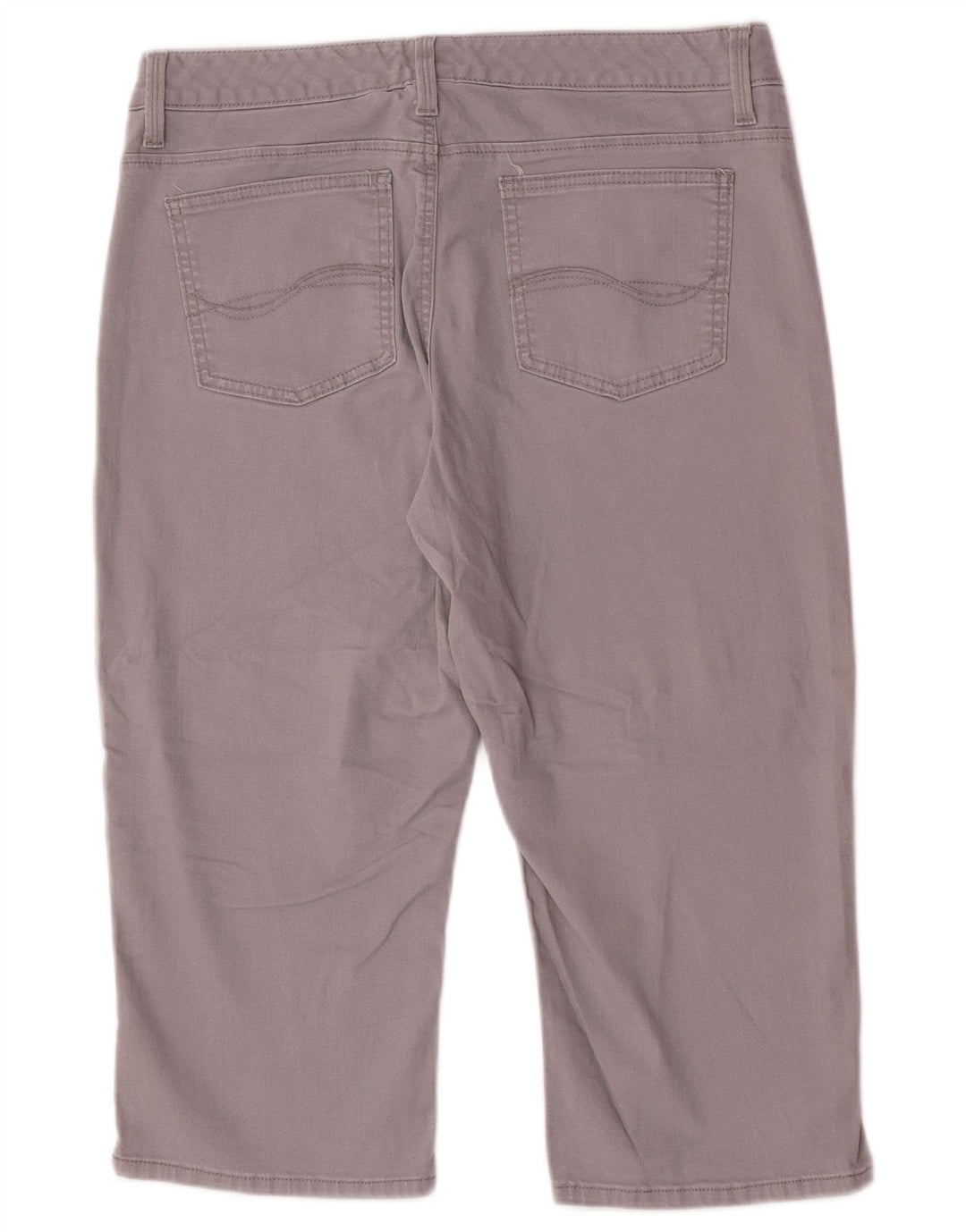 LEE Womens Capri Jeans US 14 XL W34 L19 Grey Cotton