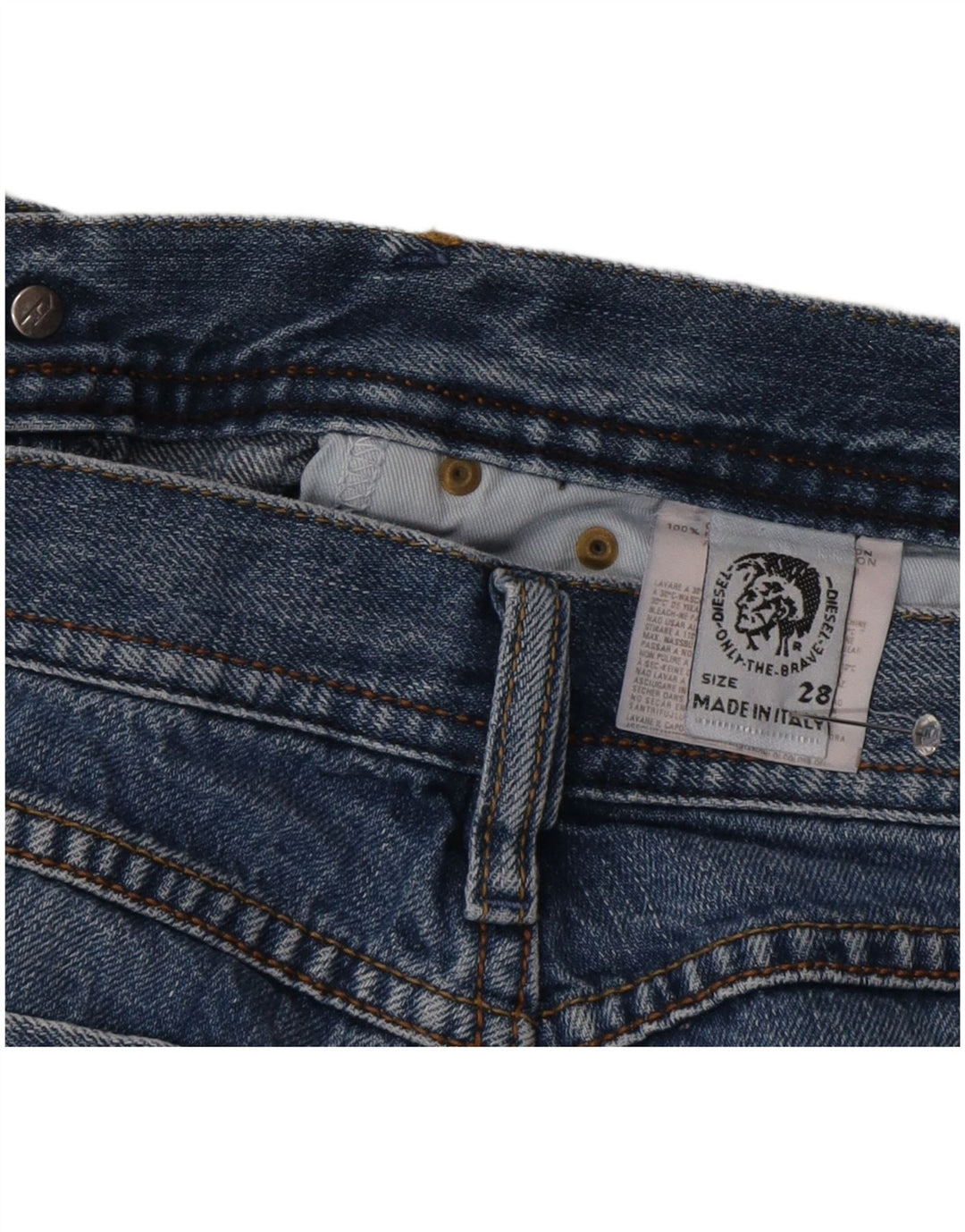 Diesel Womens Bootcut Jeans W28 L30 Blue Cotton