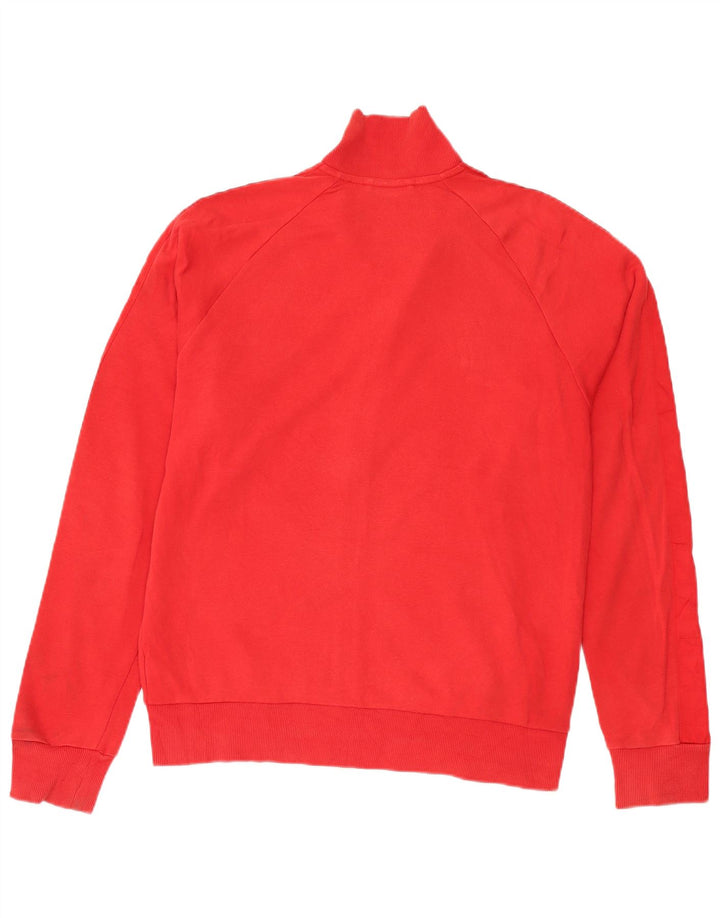 Adidas Mens Graphic Tracksuit Top Jacket Large Red Cotton