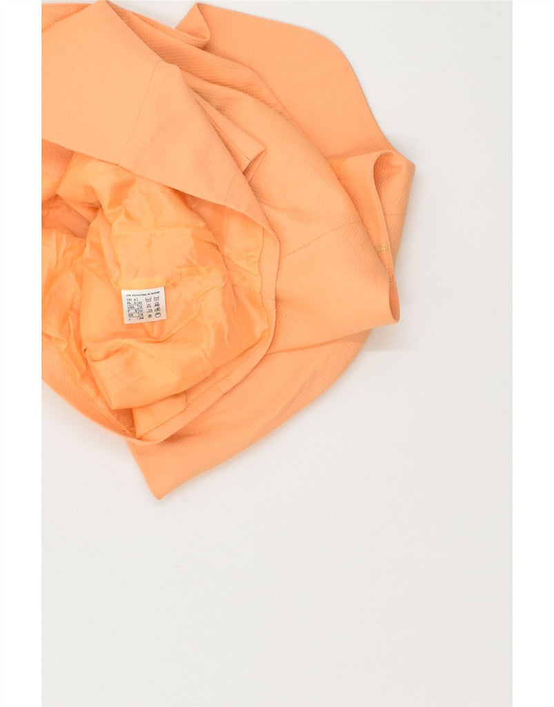 MARELLA Womens Short Sleeve Bolero Jacket UK 16 Large  Orange Cotton | Vintage Marella | Thrift | Second-Hand Marella | Used Clothing | Messina Hembry 