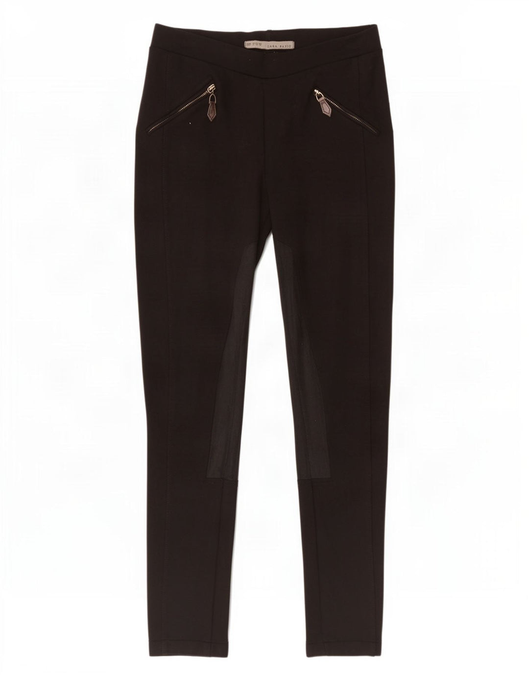 Zara Womens Leggings UK 12 Medium Black