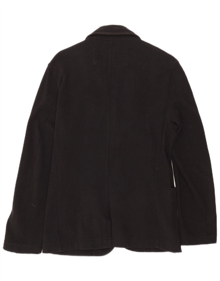Guess Mens 2 Button Slim Fit Blazer Jacket UK 32 2XS Black Cotton
