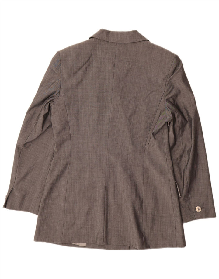 Laurel Womens Double Breasted Blazer Jacket EU 38 Medium Grey New Wool