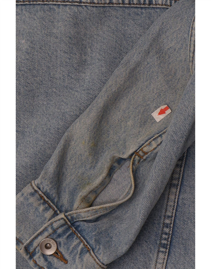 Marks & Spencer Womens Denim Jacket UK 18 XL Blue Cotton