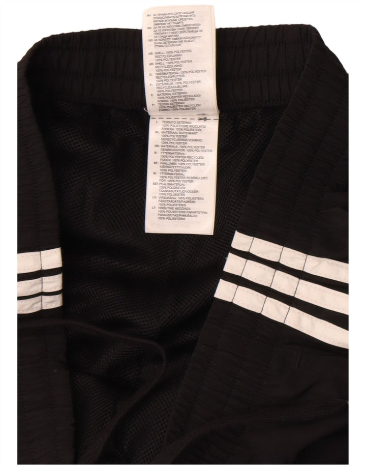 Adidas Mens Tracksuit Trousers Joggers Medium Black Polyester
