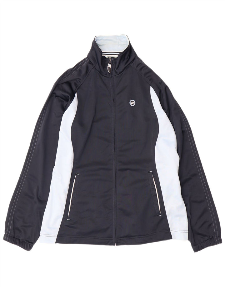 LOTTO Womens Full Tracksuit UK 18 XL Navy Blue Colourblock Polyester
