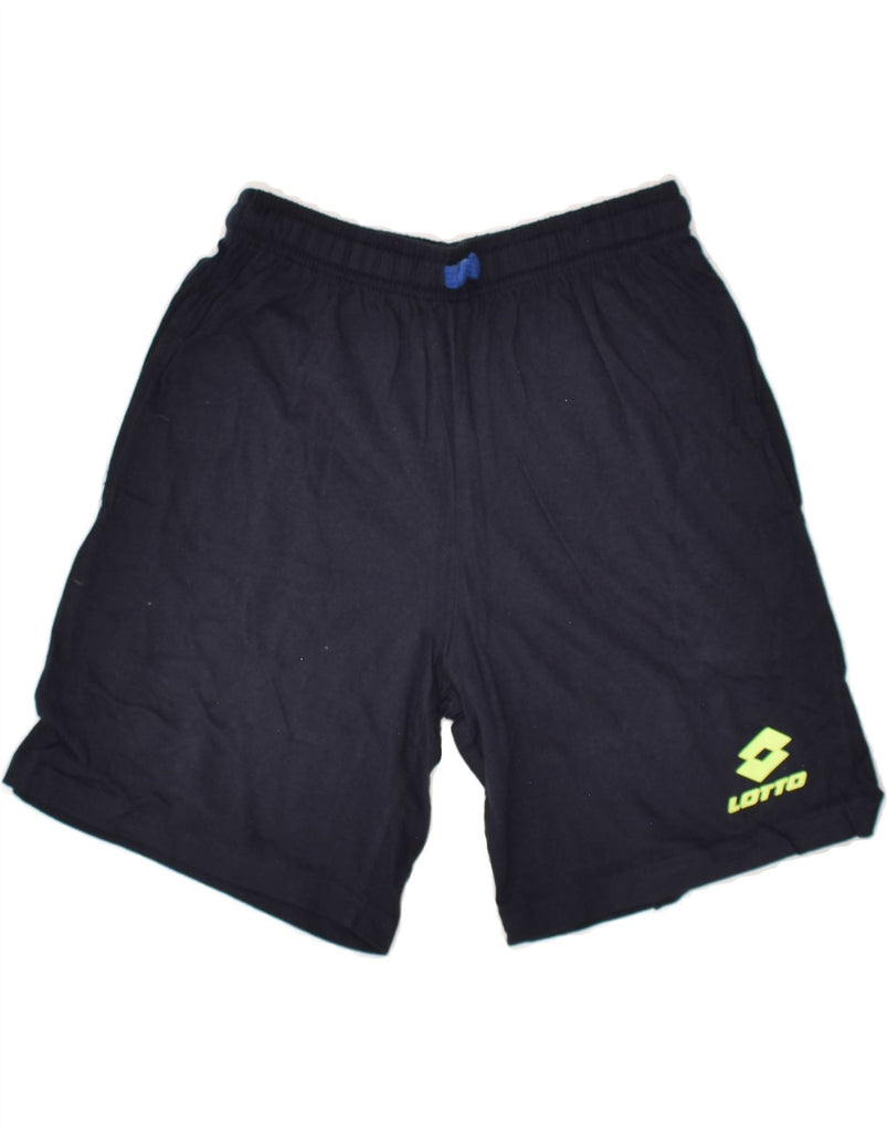 LOTTO Boys Sport Shorts 13-14 Years Navy Blue Cotton | Vintage Lotto | Thrift | Second-Hand Lotto | Used Clothing | Messina Hembry 