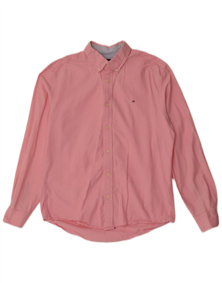 Tommy Hilfiger Mens Shirt Medium Pink