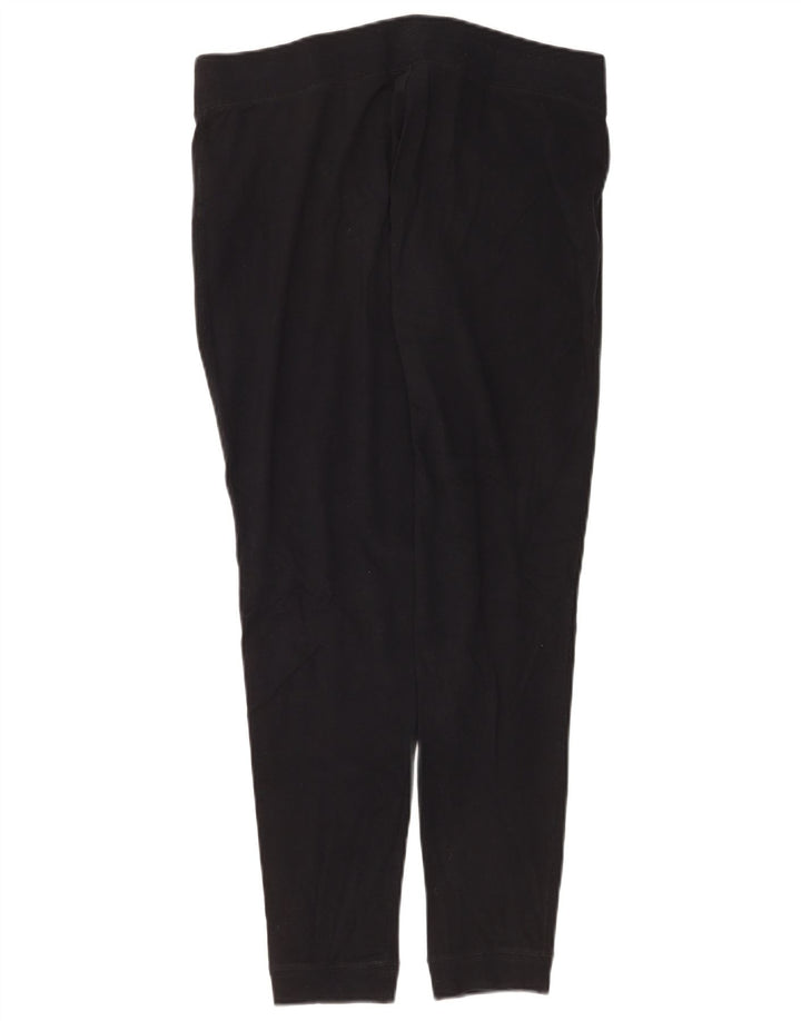 NIKE Womens Tracksuit Trousers Joggers UK 14 Medium  Black Cotton