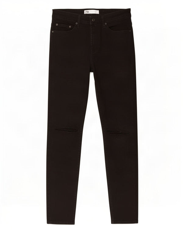 Zara Mens Skinny Jeans EU 42 Large W32 L28 Black Cotton