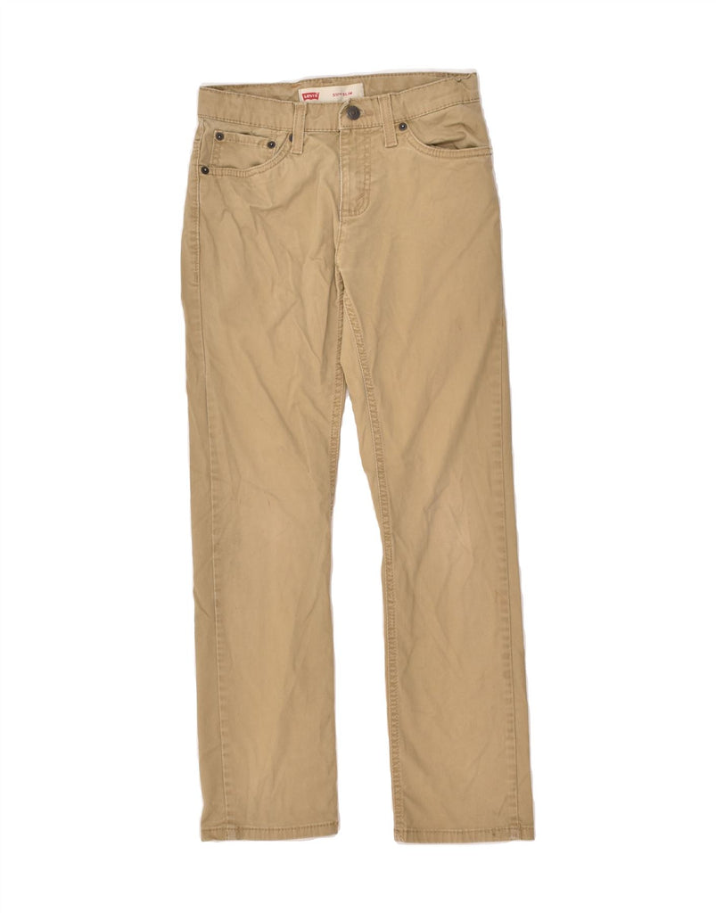 LEVI'S Boys 511 Slim Casual Trousers 11-12 Years W26 L26 Beige Cotton | Vintage Levi's | Thrift | Second-Hand Levi's | Used Clothing | Messina Hembry 