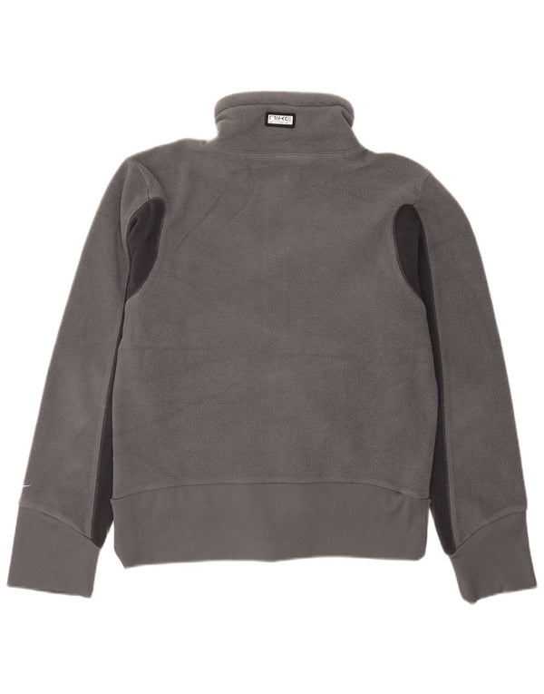 Nike Mens Fleece Jacket UK 36/38 Small Grey Polyester