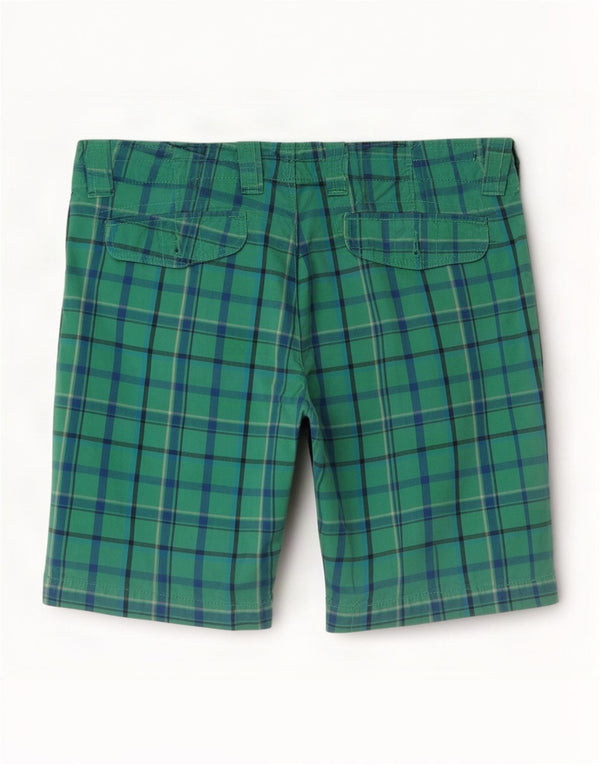 Jack & Jones Mens Chino Shorts Large W36 Green Check Cotton