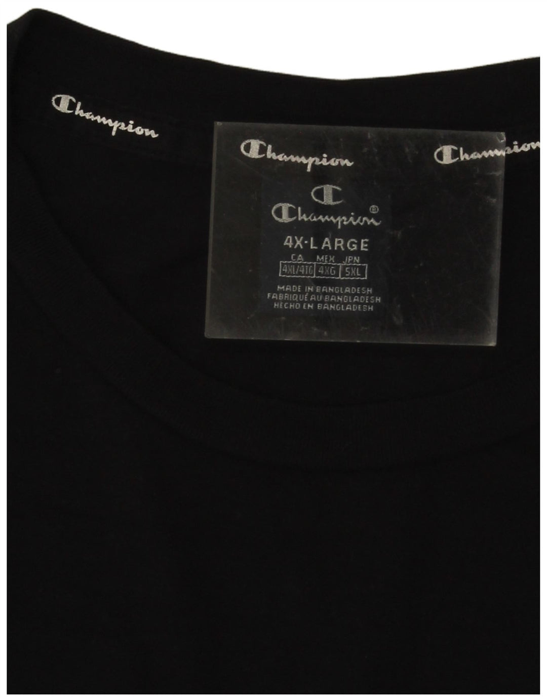 Champion Mens T-Shirt Top 4XL Navy Blue