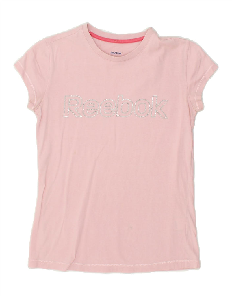 REEBOK Womens Graphic T-Shirt Top UK 10 Small Pink Vintage Reebok and Second-Hand Reebok from Messina Hembry 