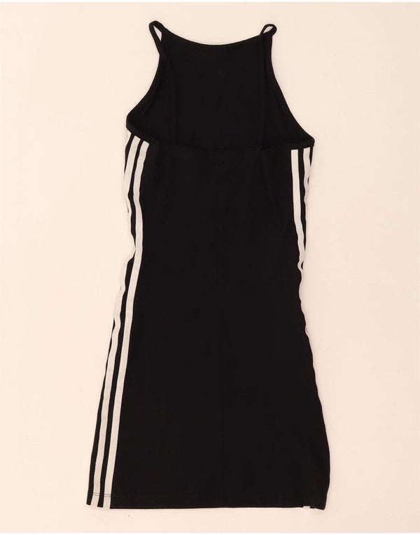 Adidas Womens Bodycon Dress UK 4 XS Black Cotton