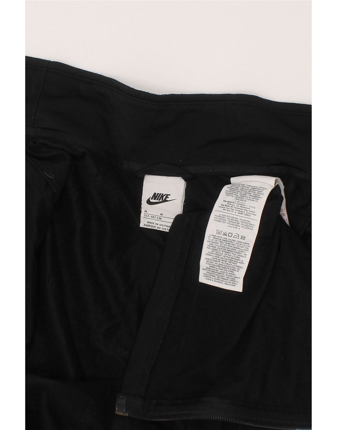 Nike Boys Tracksuit Top Jacket 10-11 Years Medium Black Polyester