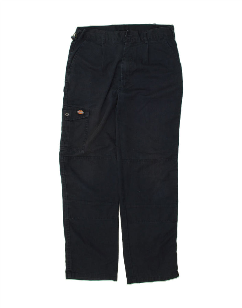 DICKIES Mens Straight Cargo Trousers W34 L32 Navy Blue | Vintage Dickies | Thrift | Second-Hand Dickies | Used Clothing | Messina Hembry 