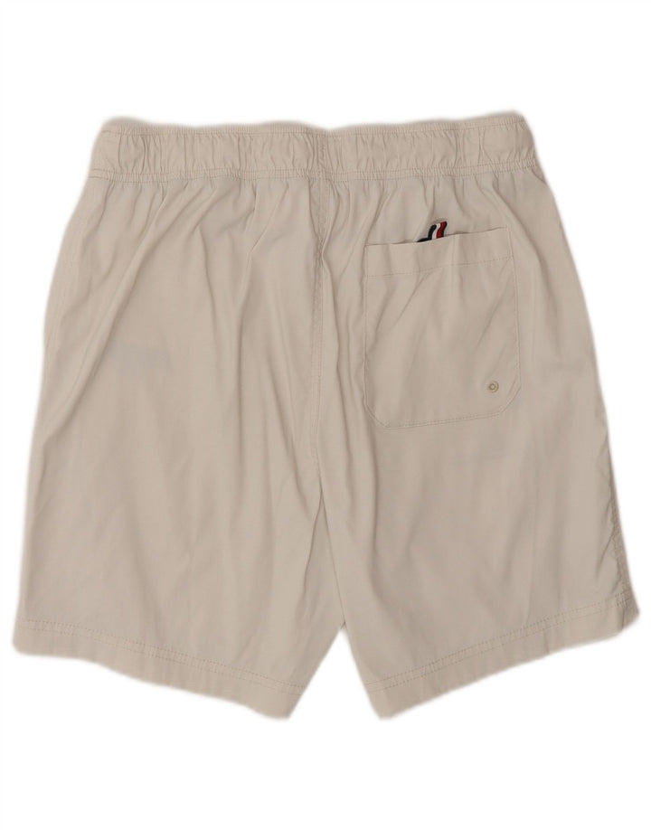 Tommy Hilfiger Mens Swimwear Small  Off White Nylon