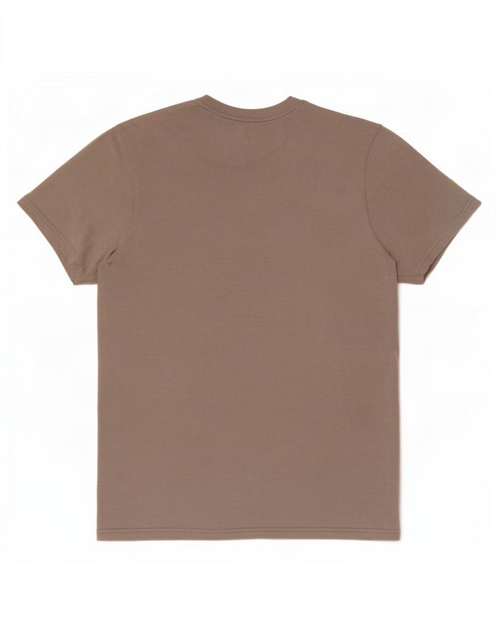 Adidas Mens Graphic T-Shirt Top Large Brown Polyester