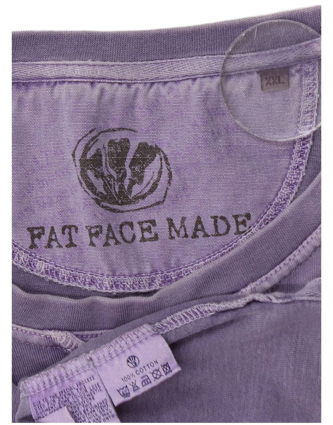 Fat Face Mens Top Long Sleeve 2XL Purple Cotton