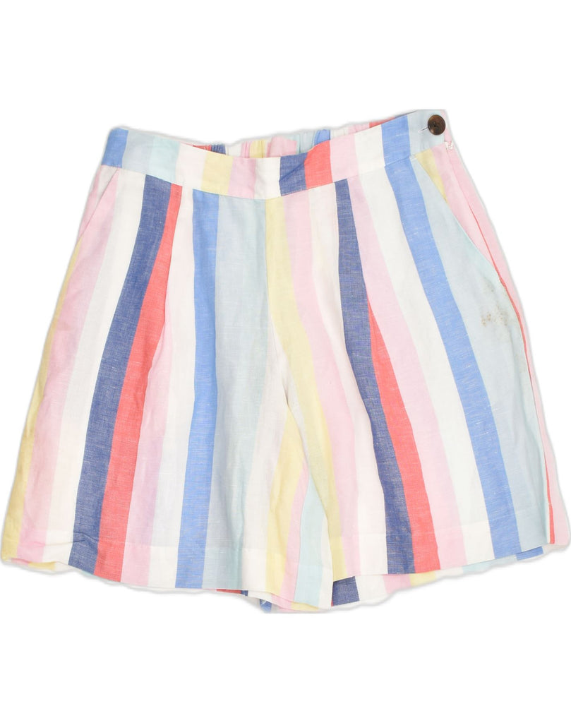 JOULES Womens Hot Pants UK 12 Medium W30  Multicoloured Striped | Vintage Joules | Thrift | Second-Hand Joules | Used Clothing | Messina Hembry 