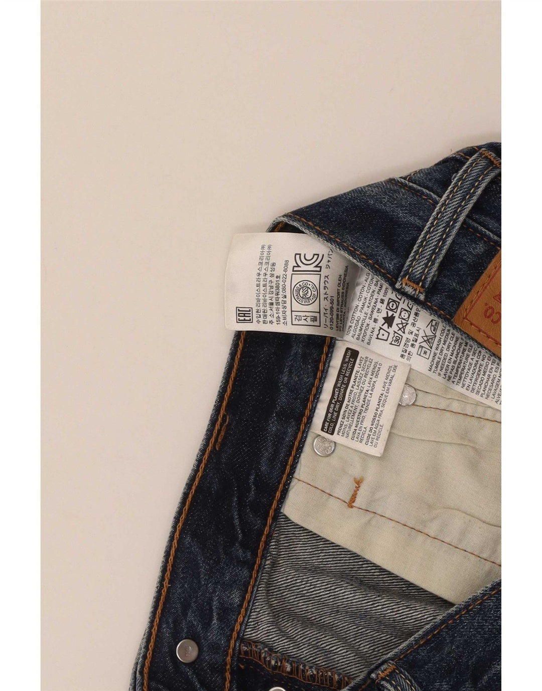 Levi's Womens Denim Hot Pants W29 Medium Blue Cotton