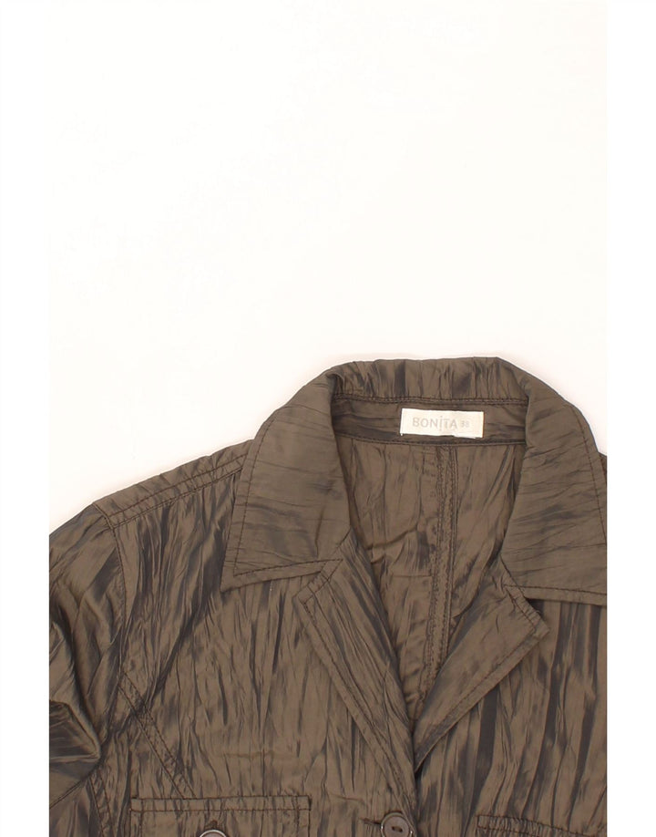 BONITA Womens 3/4 Sleeve 4 Button Blazer Jacket IT 38 Small Khaki Vintage Bonita and Second-Hand Bonita from Messina Hembry 