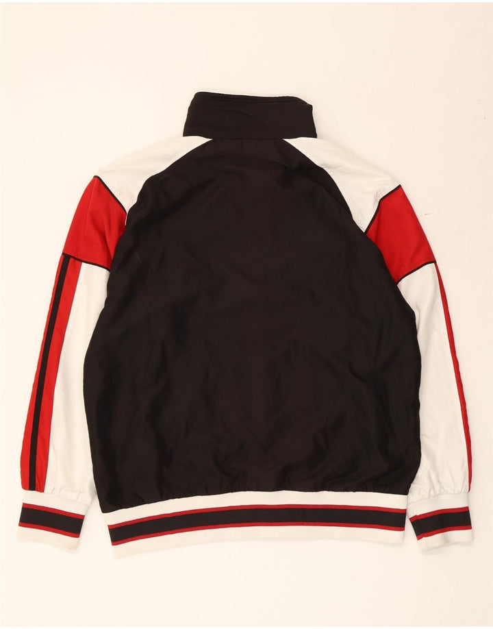 Umbro Mens Tracksuit Top Jacket Medium Black Colourblock Polyester