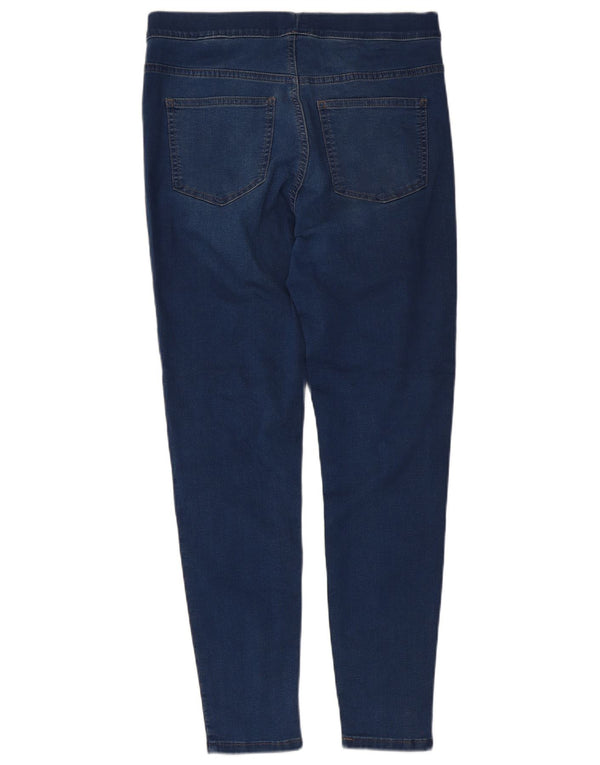 Marks & Spencer Womens Jegging Jeans UK 12 Medium W30 L27 Navy Blue Cotton