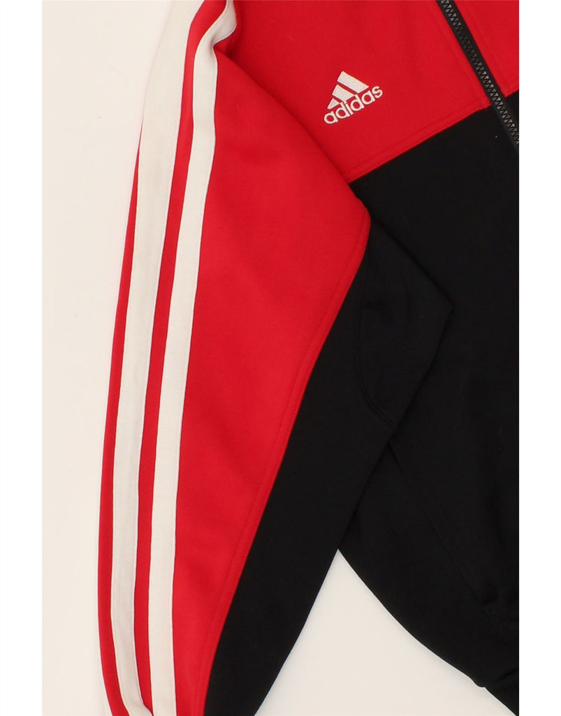 ADIDAS Boys Climalite Tracksuit Top Jacket 11-12 Years Black Colourblock | Vintage Adidas | Thrift | Second-Hand Adidas | Used Clothing | Messina Hembry 